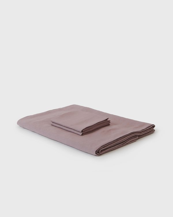 Shop Sunday Morning Marcel Linen Duvet Set - Orchid Shop Sunday Morning Marcel Linen Duvet Set - Orchid