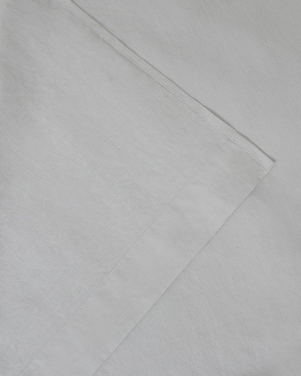 Shop Sunday Morning Marcel Linen Flat Sheet - Glacier Shop Sunday Morning Marcel Linen Flat Sheet - Glacier