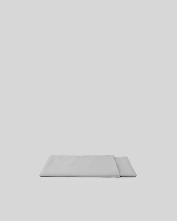 Shop Sunday Morning Marcel Linen Flat Sheet - Glacier Shop Sunday Morning Marcel Linen Flat Sheet - Glacier