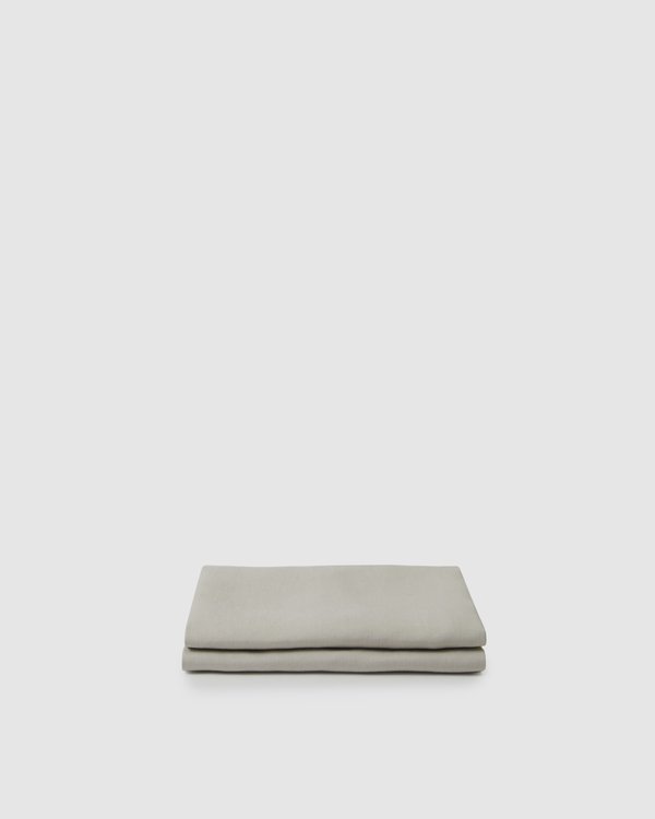 Shop Sunday Morning Marcel Linen Pair Pillowcases - Dove Shop Sunday Morning Marcel Linen Pair Pillowcases - Dove
