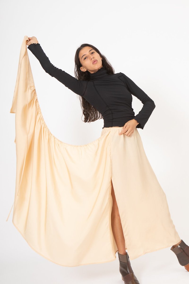 Baserange gada skirt ベースレンジ シルク スカート Baserange gada skirt ベースレンジ シルク スカート 楽天市場