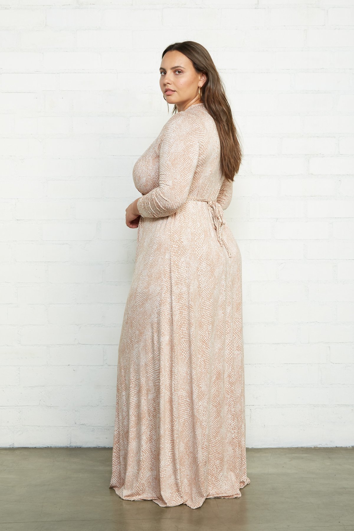 knee length dresses for ladies Plus Size Glitter Maxi Dress main image 1