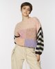Maiami Mohair Big Sweater With Striped Sleeves - Thumbnail 4
