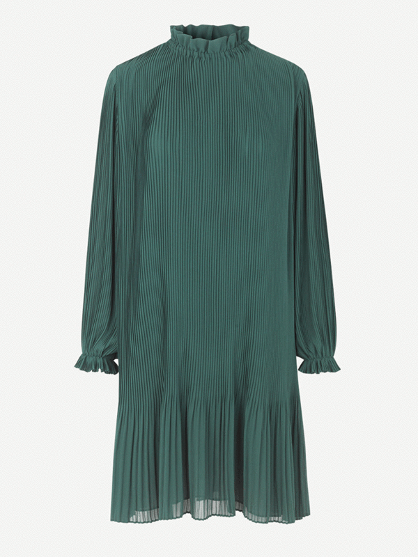 Samsoe & Samsoe Mindy LS Dress - Sea Moss | Garmentory