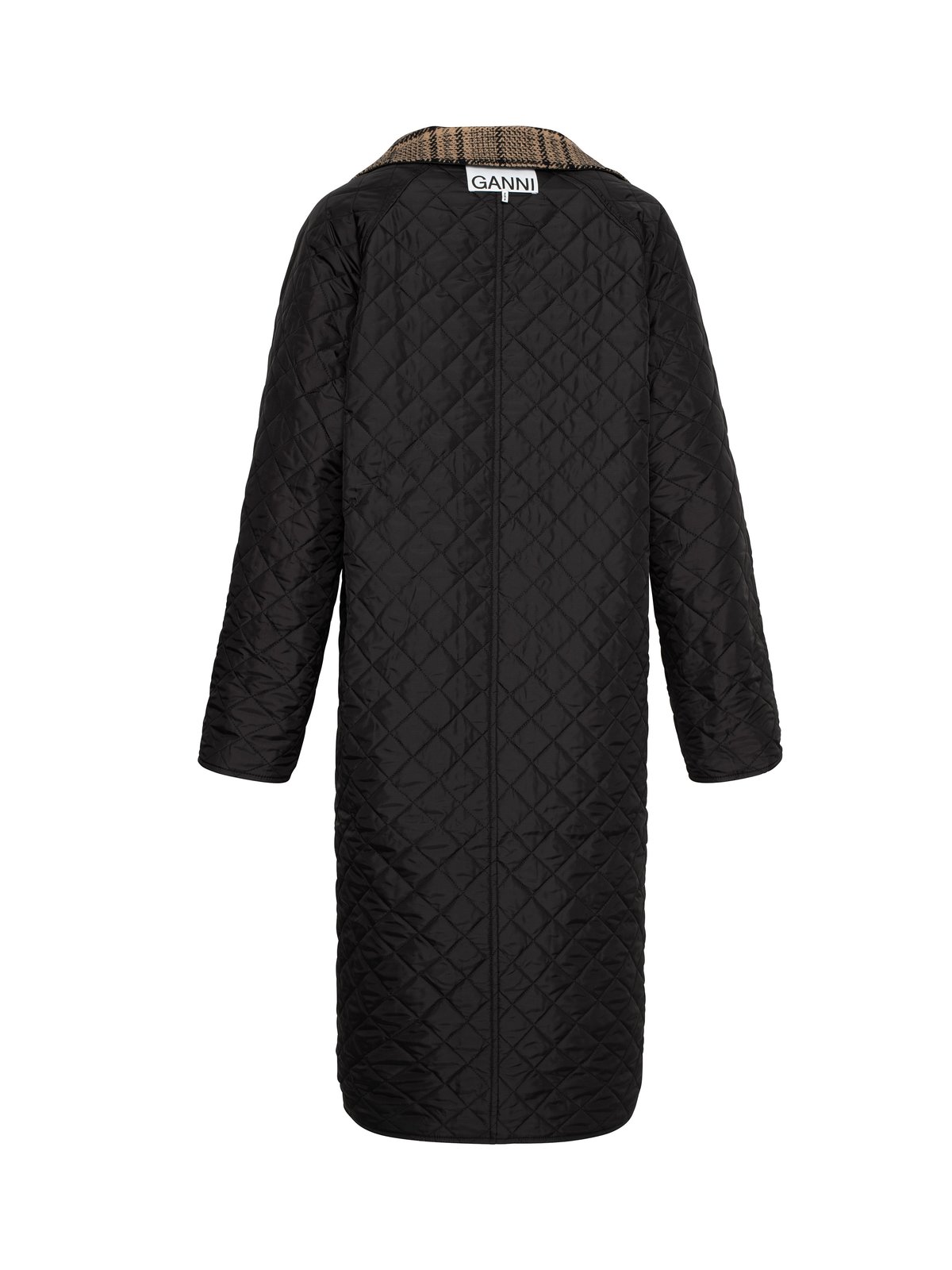 Ganni Reversible Coat - Black | Garmentory