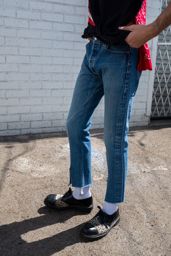 old park slit jeans