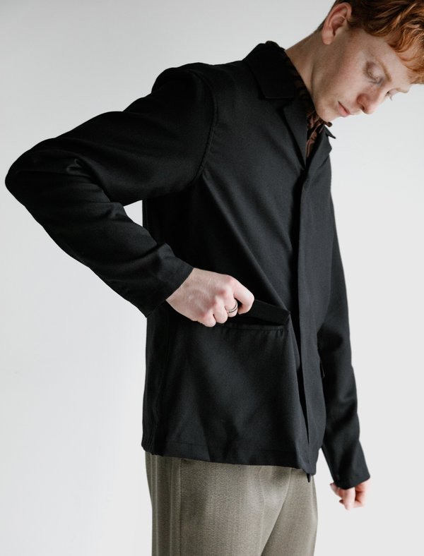 OUR LEGACY ジャケット PIRAYA JACKET 美品 Our Legacy Piraya Panama Wool Jacket - Black | Garmentory