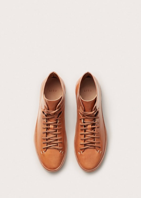 FEIT HAND SEWN HIGH RUBBER sneaker tan Garmentory
