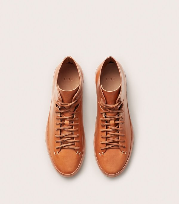 FEIT HAND SEWN HIGH RUBBER sneaker tan Garmentory