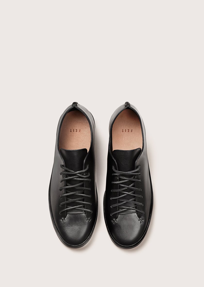 FEIT HAND SEWN LOW RUBBER sneaker - black | Garmentory