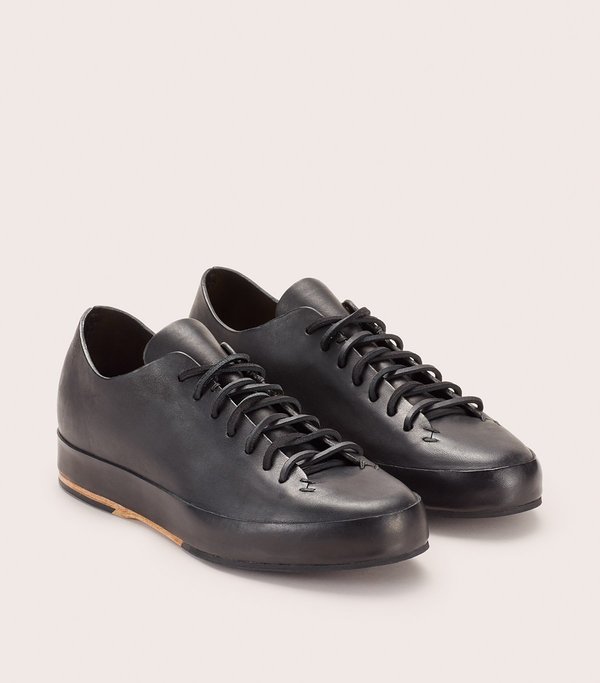 FEIT HAND SEWN LOW RUBBER sneaker - black | Garmentory