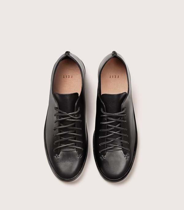 FEIT HAND SEWN LOW RUBBER sneaker - black | Garmentory
