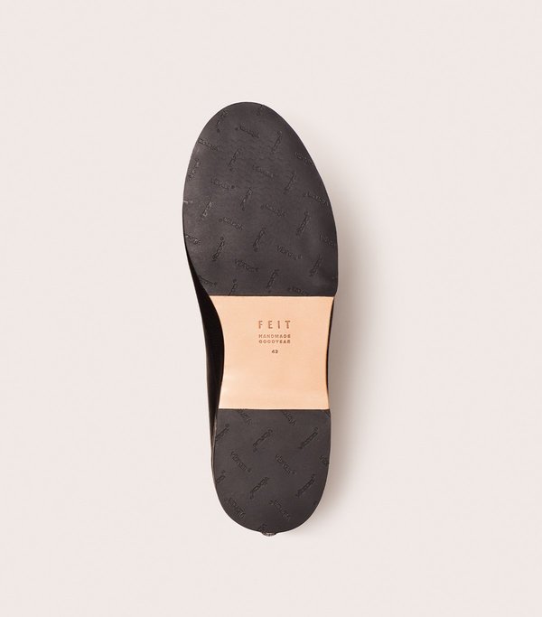 FEIT HAND SEWN LOW RUBBER sneaker - black | Garmentory