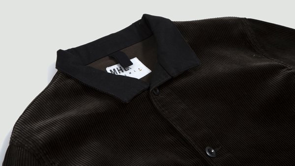 Margaret Howell Stand Collar Heavy Corduroy Jacket - Bark | Garmentory