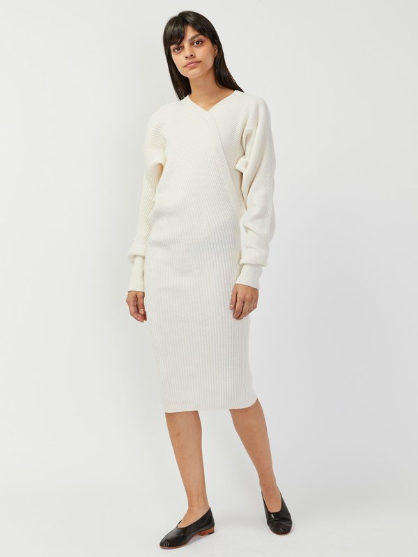 slim fit dress slacks Tilde Off Shoulder Midi Sweater Dress main image 1