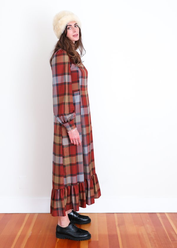 Gravel & Gold Velutina Dress - Plaid Gravel & Gold Velutina Dress - Plaid