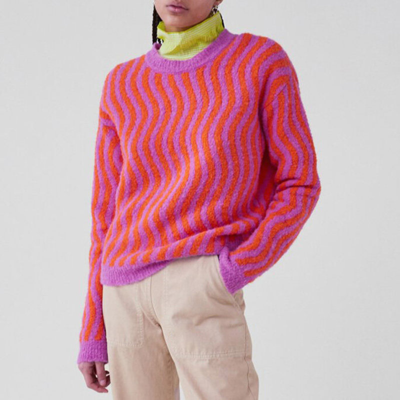 Rachel Comey Powers Top - Pink/Orange Boucle | Garmentory
