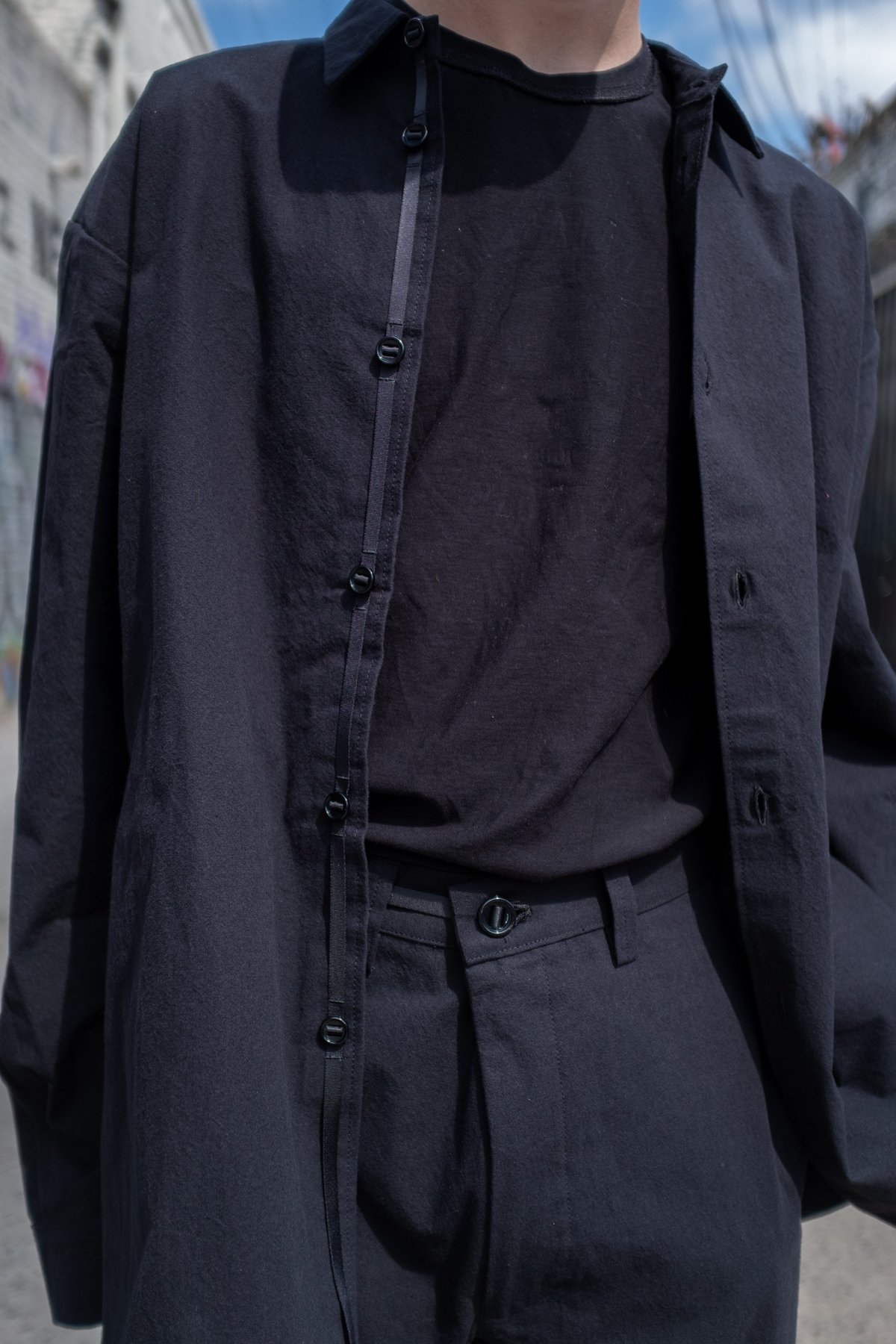 MAN-TLE R7 Bio Wash Shirt 1 - Black | Garmentory