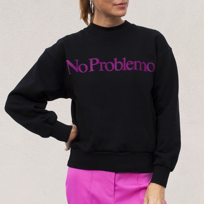 美品　新品Aries No Problemo スウェット XL Aries Arise No Problemo Sweatshirt - Black | Garmentory