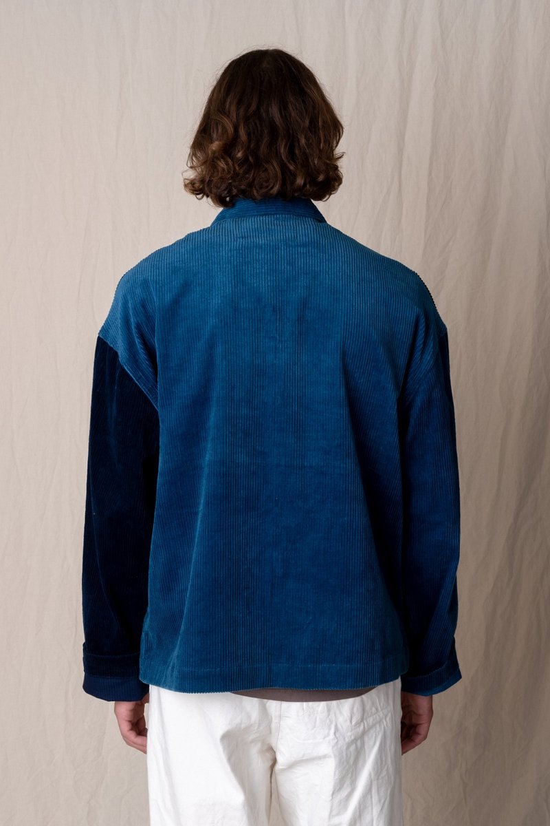 Story Mfg. Short On Time Jacket - Two Tone Indigo | Garmentory 