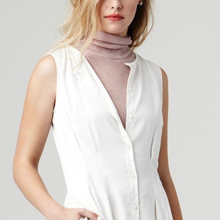 Nikki Chasin Brandy Sparkle Turtleneck in Blush Nikki Chasin Brandy Sparkle Turtleneck in Blush