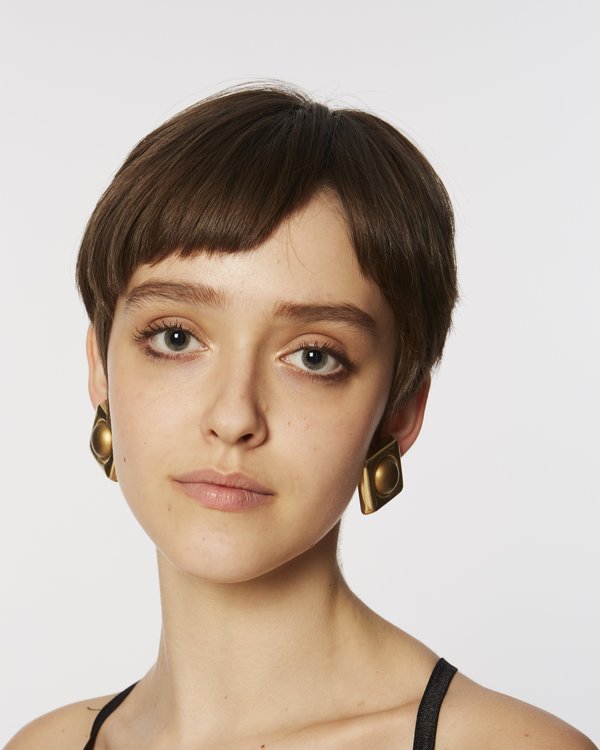 Vintage Geometric clip-on earrings - Gold Vintage Geometric clip-on earrings - Gold