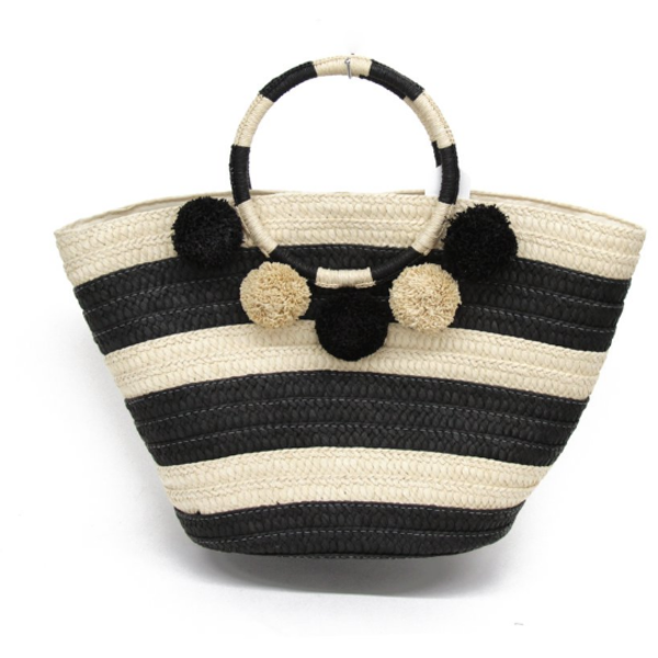 BTB Los Angeles Around The World Tote - Black/Cream BTB Los Angeles Around The World Tote - Black/Cream