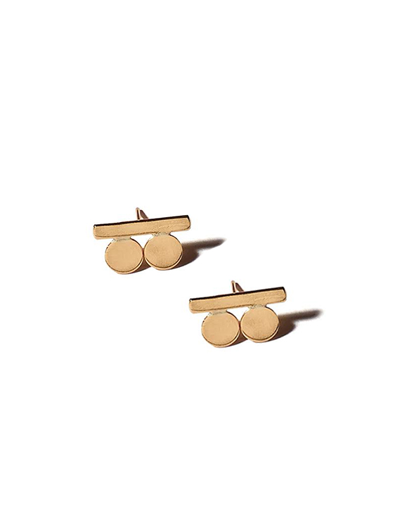 Lila Rice Suneja Earrings - Brass Lila Rice Suneja Earrings - Brass