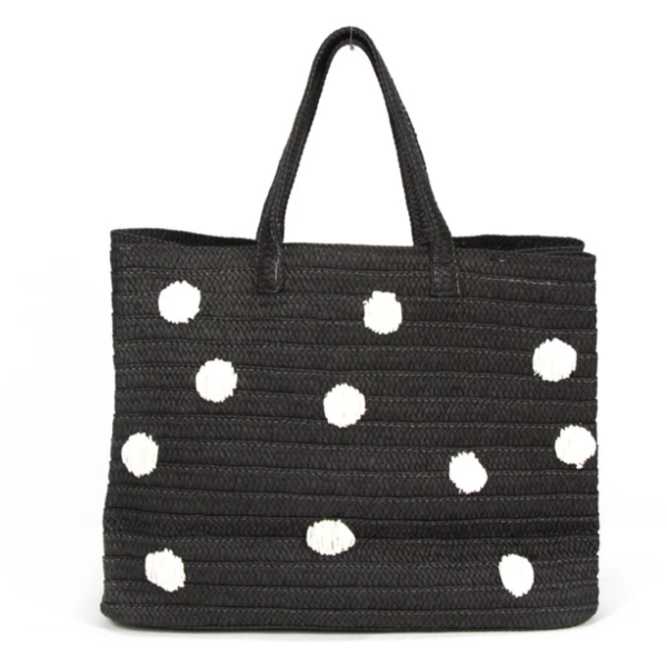 BTB Los Angeles Vacay Tote White Polka Dot BTB Los Angeles Vacay Tote White Polka Dot