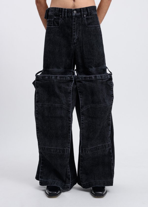 Y/project Pop-Up Cargo Trouser - Black | Garmentory