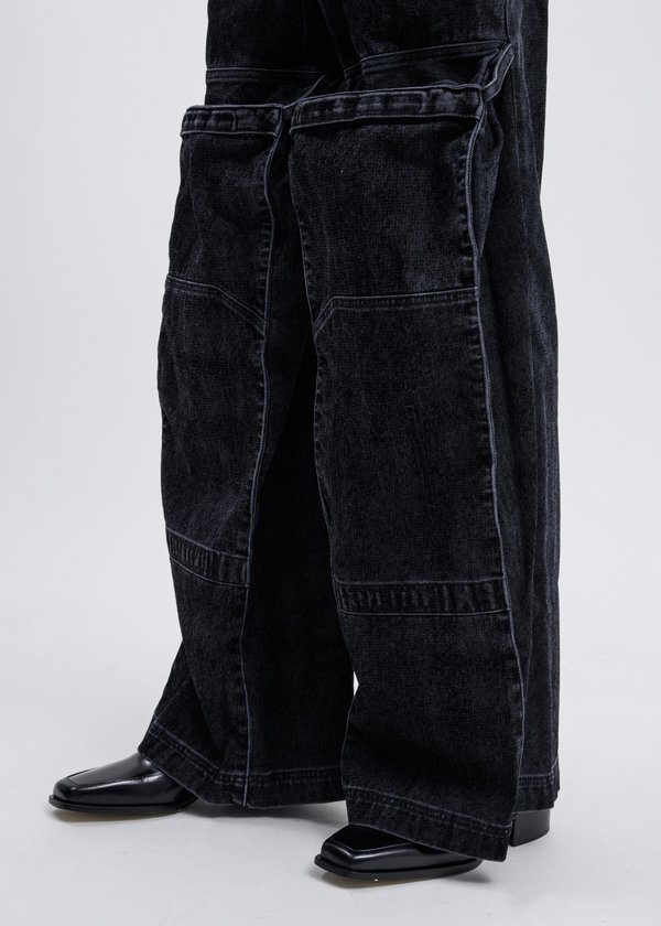 Y/project Pop-Up Cargo Trouser - Black | Garmentory