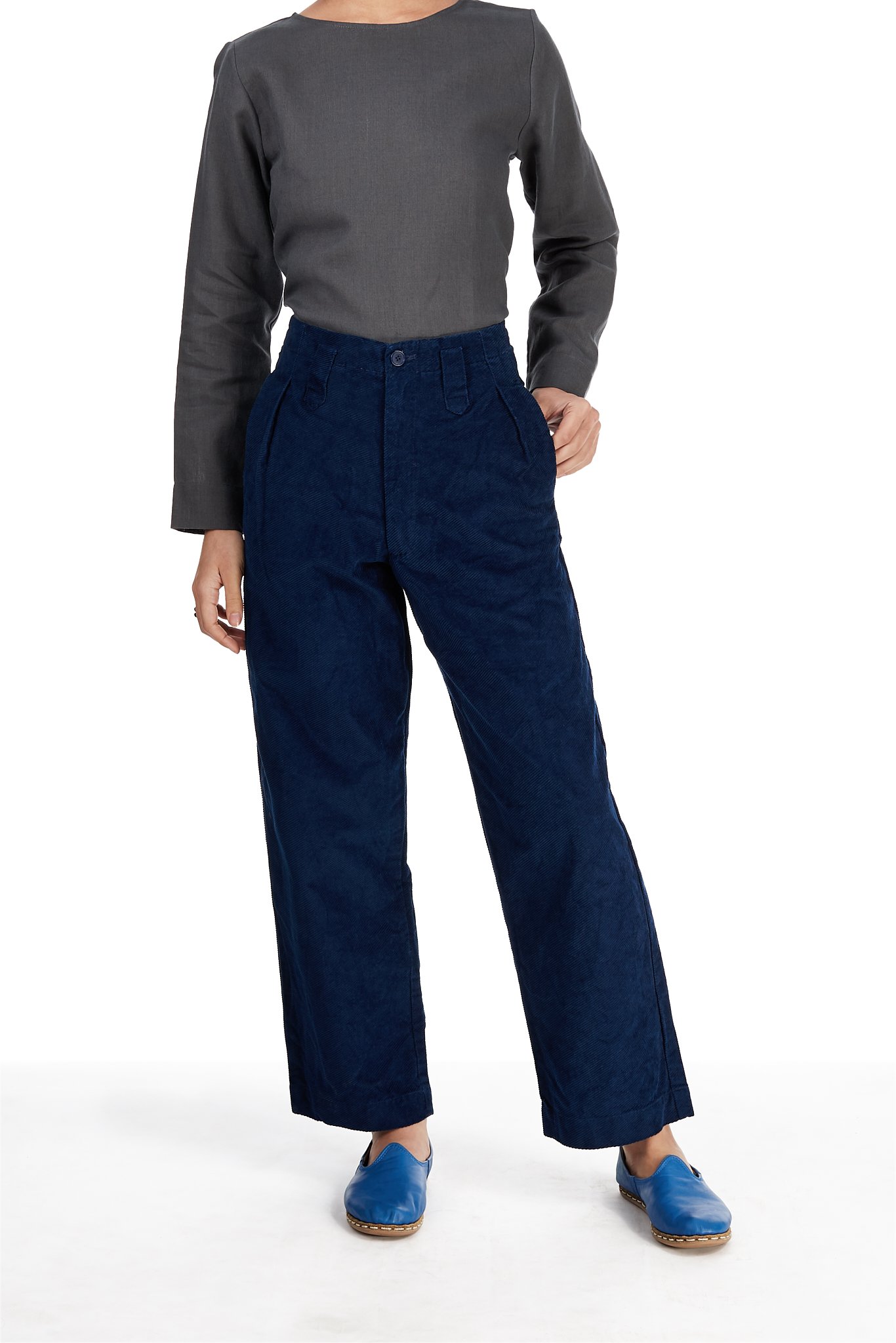 Blluemade Sailor Pant - Indigo Corduroy 
