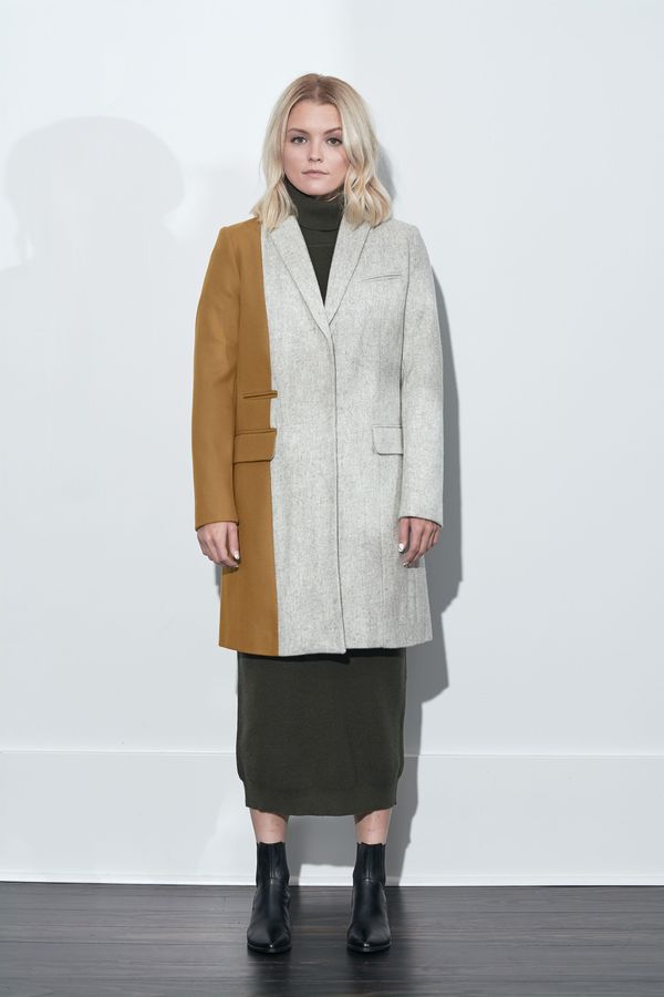 french connection grey coat