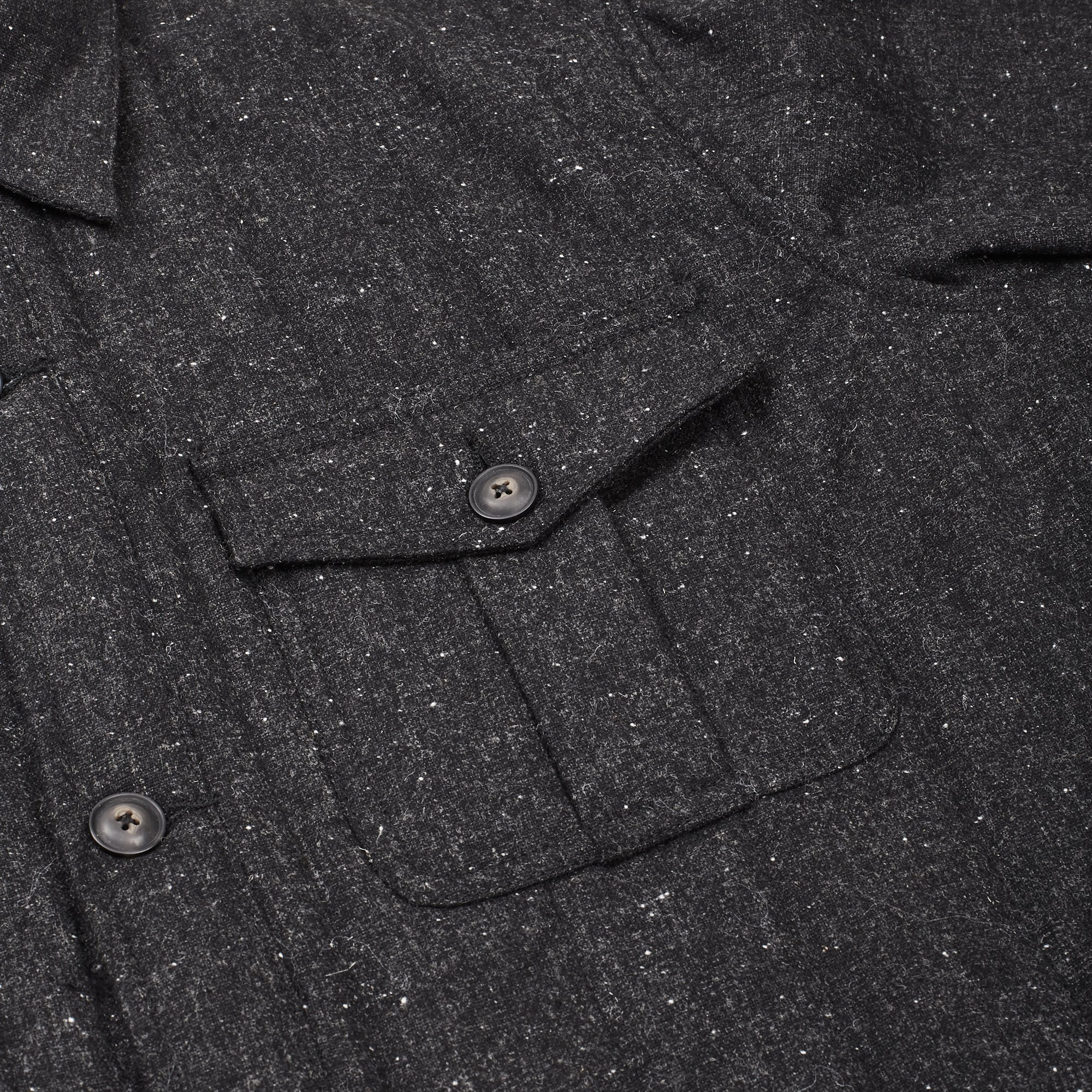 Corridor Wool Tweed Quilted Jacket Charcoal Garmentory