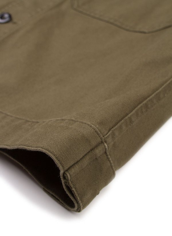 Men's MHL Margaret Howell Zip Pocket Jacket Japanese Drill Khaki
