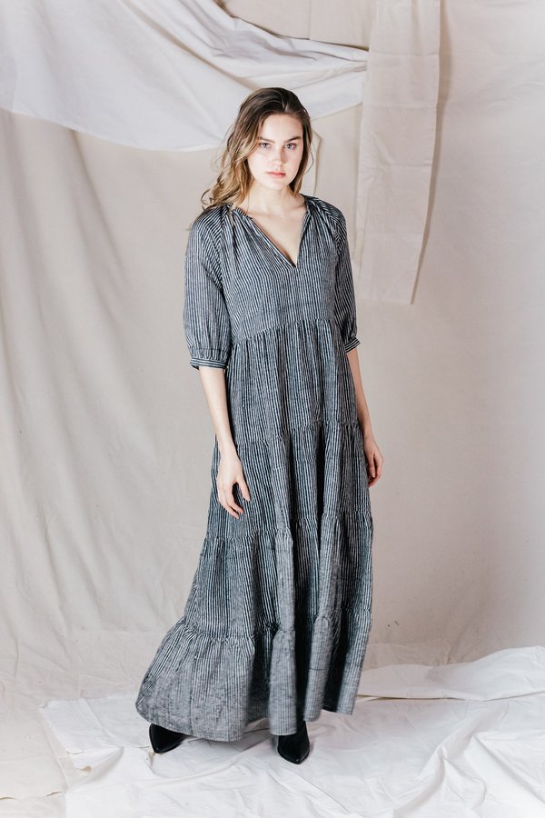silk peasant dress VTG Y2K Single Dress Silk Peasant Kimono Midi Dress Gorgeous NWT