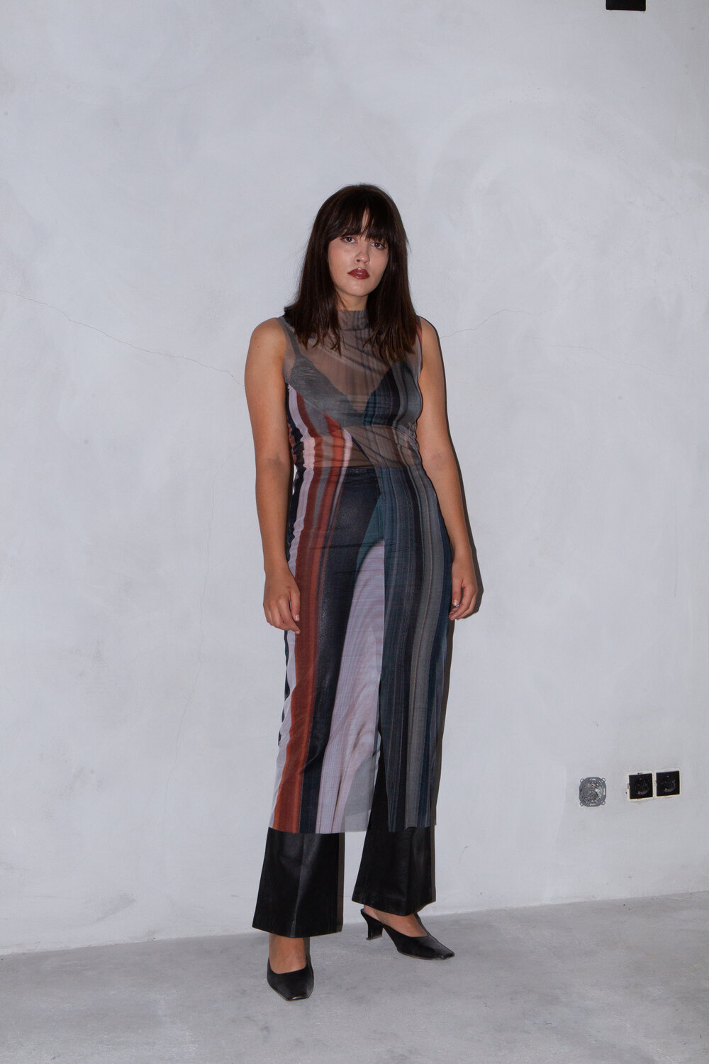 Clan Mesh Print Onda Dress | Garmentory 