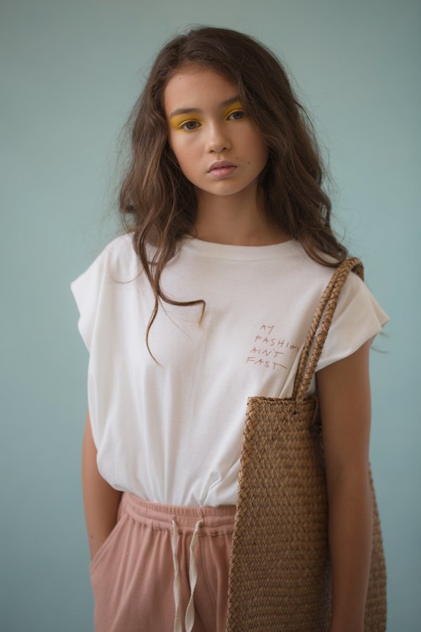 KIDS Feather Drum DOUBLE HEM SHORTS - MOCHA KIDS Feather Drum DOUBLE HEM SHORTS - MOCHA