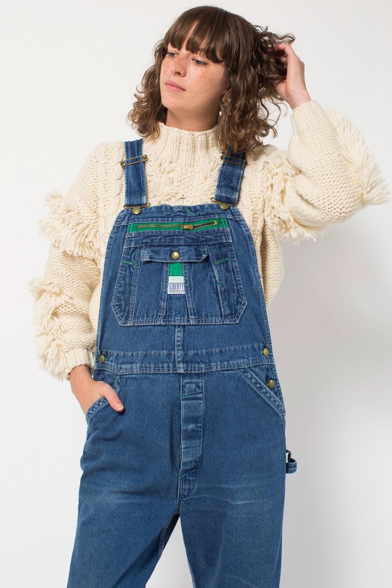 Preservation Vintage Denim Overalls - Medium-Wash | Garmentory