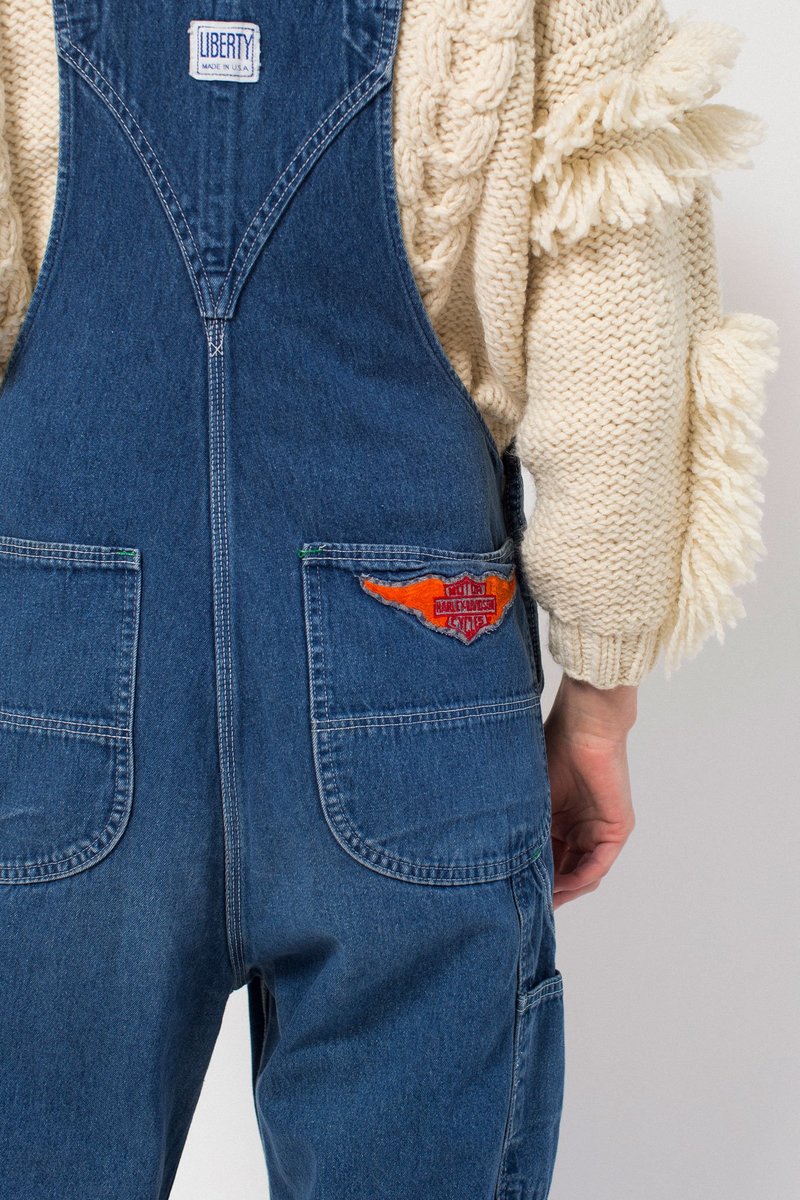 1900年初頭 vintage denim overall サイドシームレス Vintage Pioneer Montgomery Ward Sanforized Denim Overalls | eBay