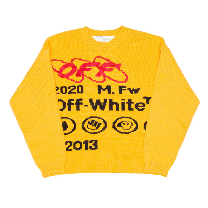 OFF-WHITE Industrial Y013 knit sweater Yellow Garmentory