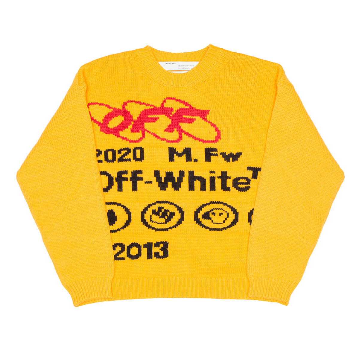 OFF-WHITE Industrial Y013 knit sweater - Yellow | Garmentory