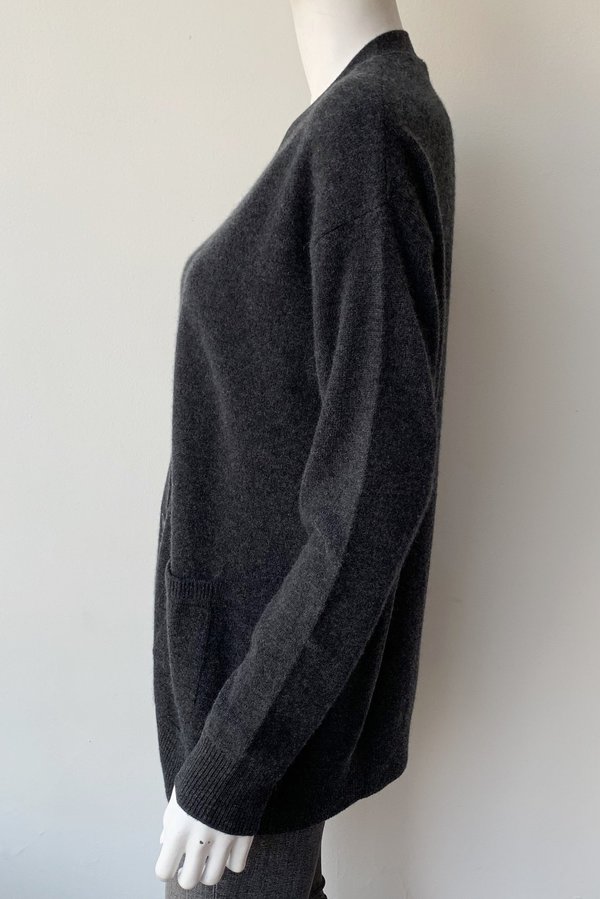 Naadam Grandpa Cardigan - Smoke 