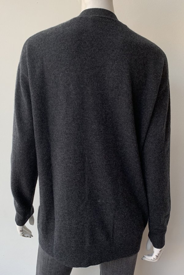 Naadam Grandpa Cardigan - Smoke 