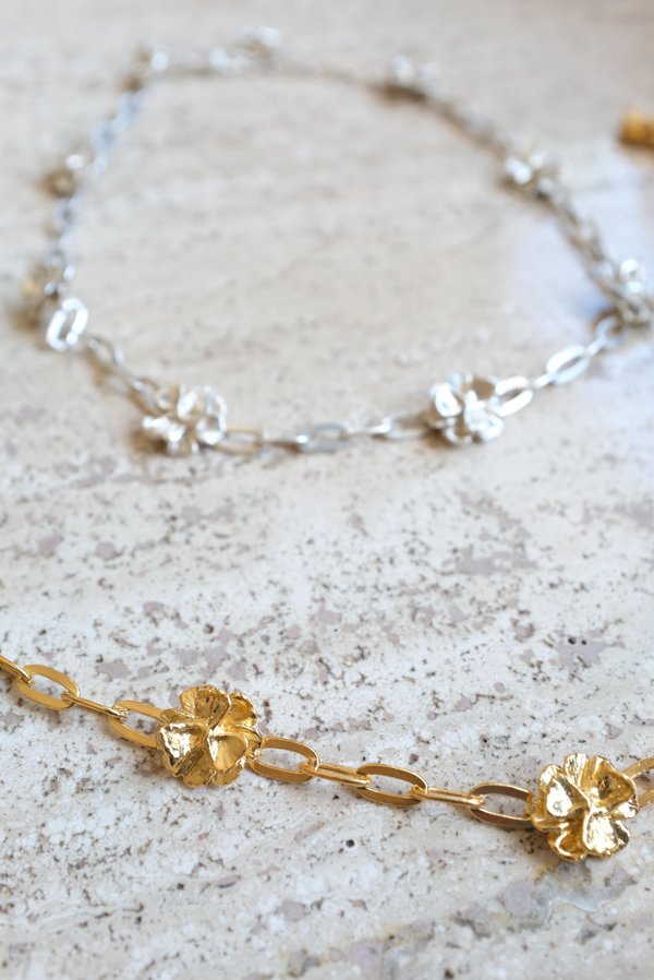 Leigh Miller Poppy Chain Choker Necklace - Gold Leigh Miller Poppy Chain Choker Necklace - Gold
