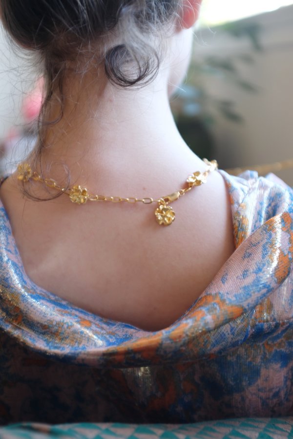 Leigh Miller Poppy Chain Choker Necklace - Gold Leigh Miller Poppy Chain Choker Necklace - Gold