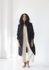 Line Knitwear Emmi Coat - Caviar - Thumbnail 2