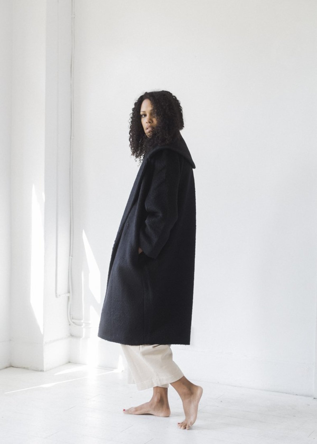 Line Knitwear Emmi Coat - Caviar - Image 3 of 5