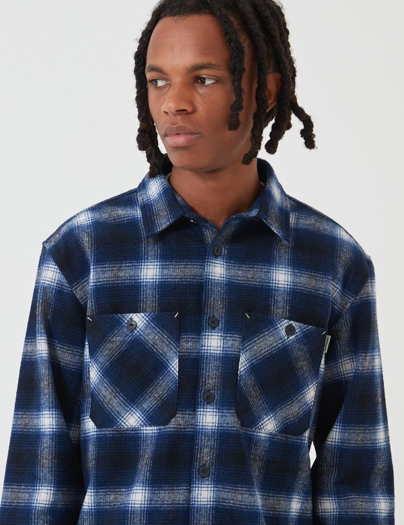 CARHARTT WIP Carhartt-WIP Halleck Shirt - Dark Navy Halleck