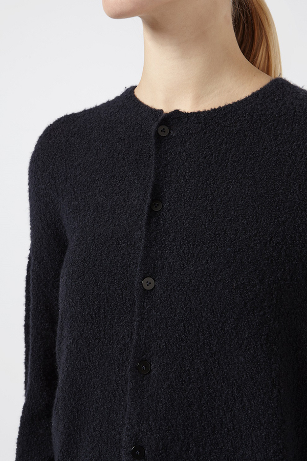 Oyuna Navy Boucle Cardigan With 